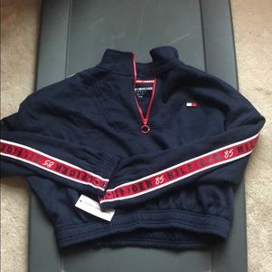 Tommy Hilfiger Sport cropped quarter zip